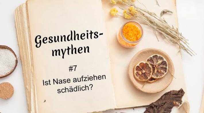 Ist Nase aufziehen schädlich?